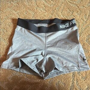 Nike Gray Athletic Compression Shorts